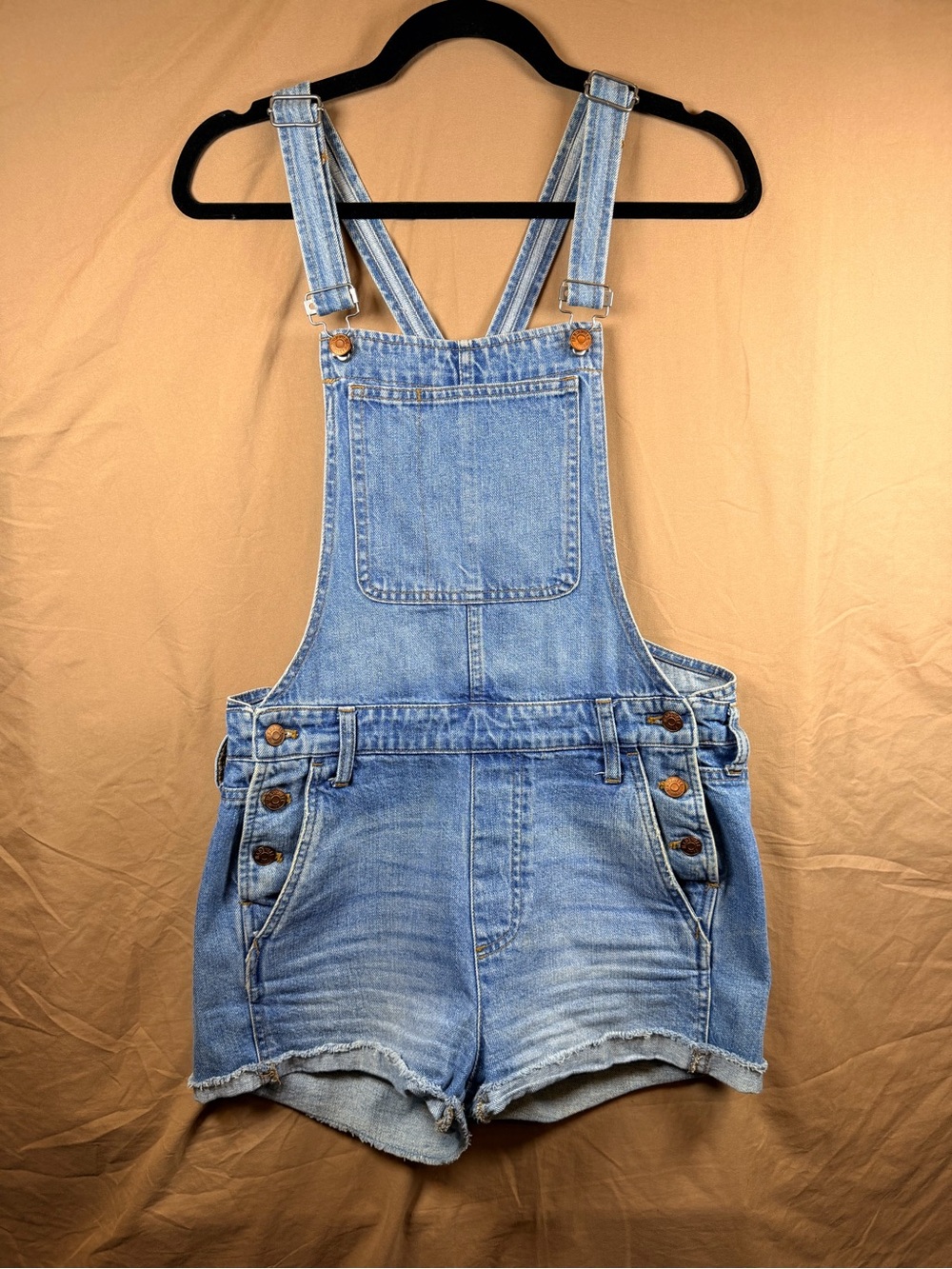 Madewell Denim Shortalls Overalls Y2K 90s Utility Coastal Cowgirl Size S